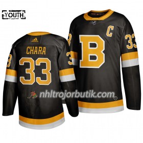 Barn Ishockey Boston Bruins tröja Zdeno Chara 33 Adidas 2019-20 Svart Authentic